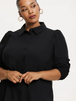 YOEK Damen Bluse in schwarz