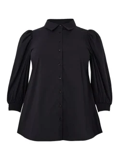 YOEK Damen Bluse in schwarz