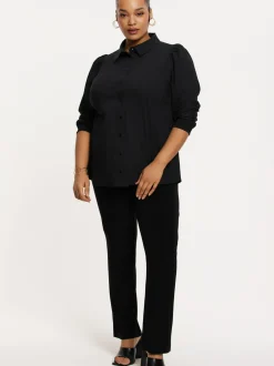 YOEK Damen Bluse in schwarz