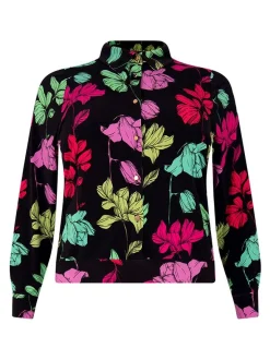 YOEK Damen Bluse in schwarz