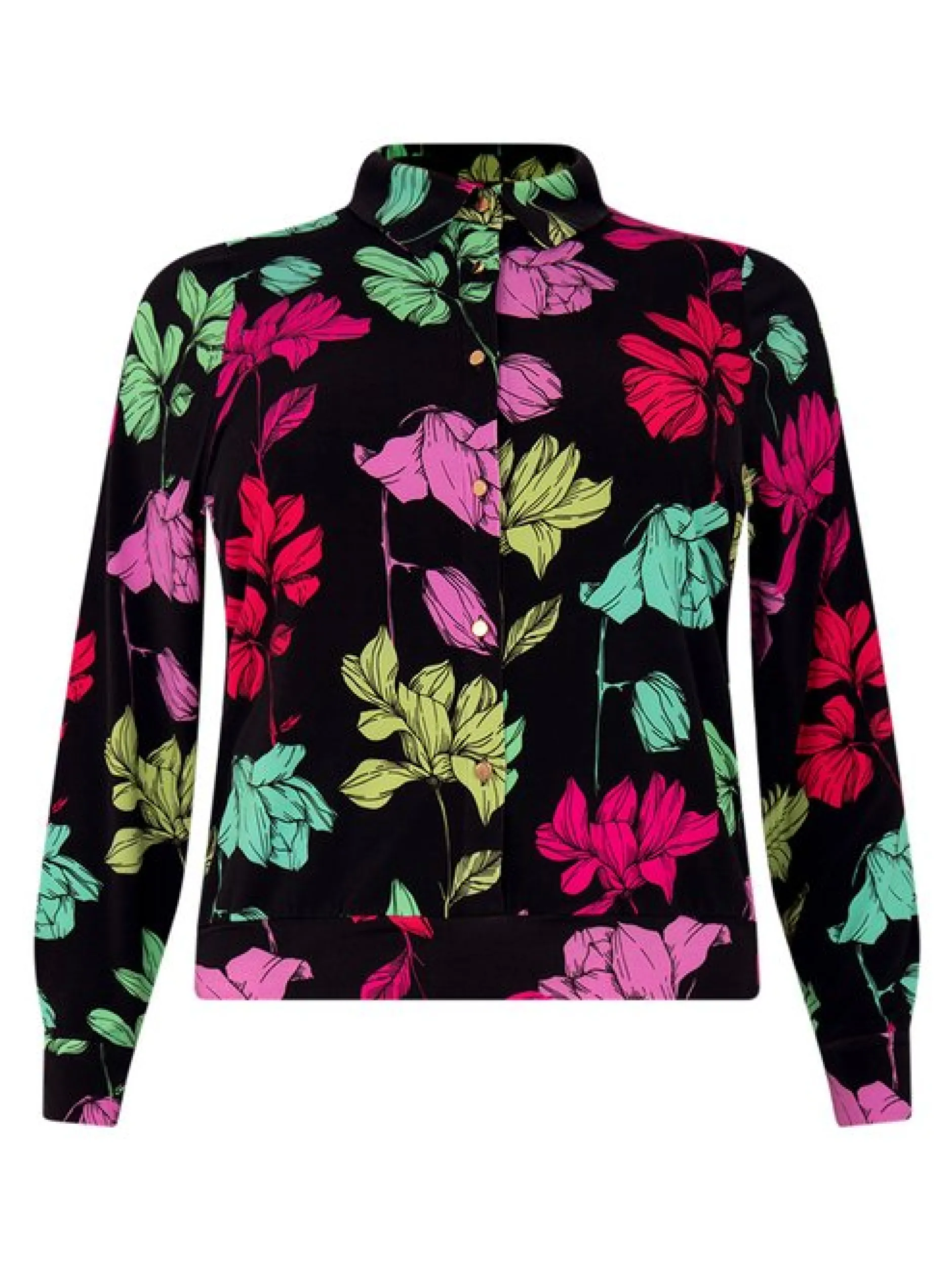 YOEK Damen Bluse in schwarz