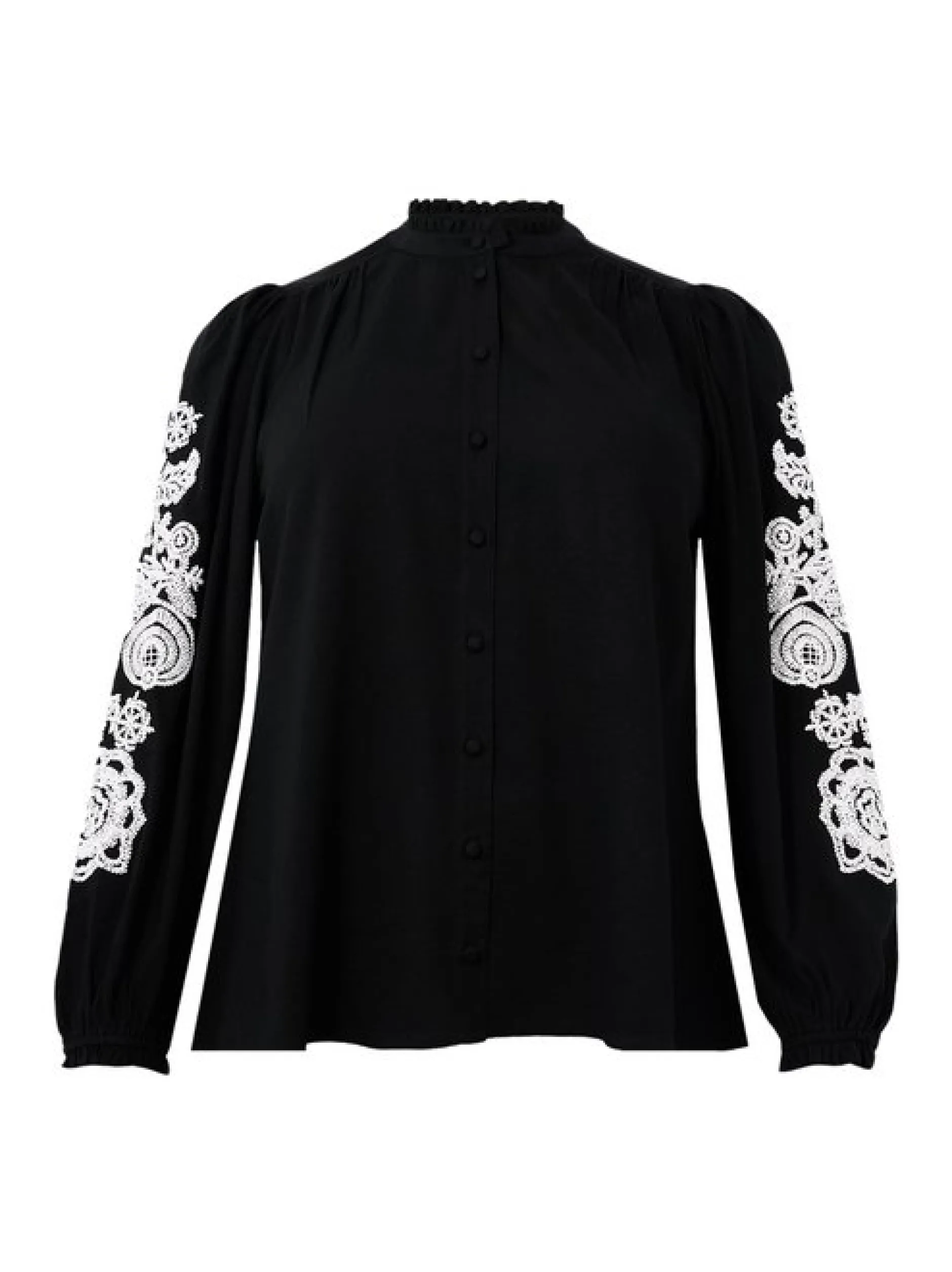 YOEK Damen Bluse in schwarz