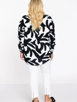 YOEK Damen Bluse in weiß
