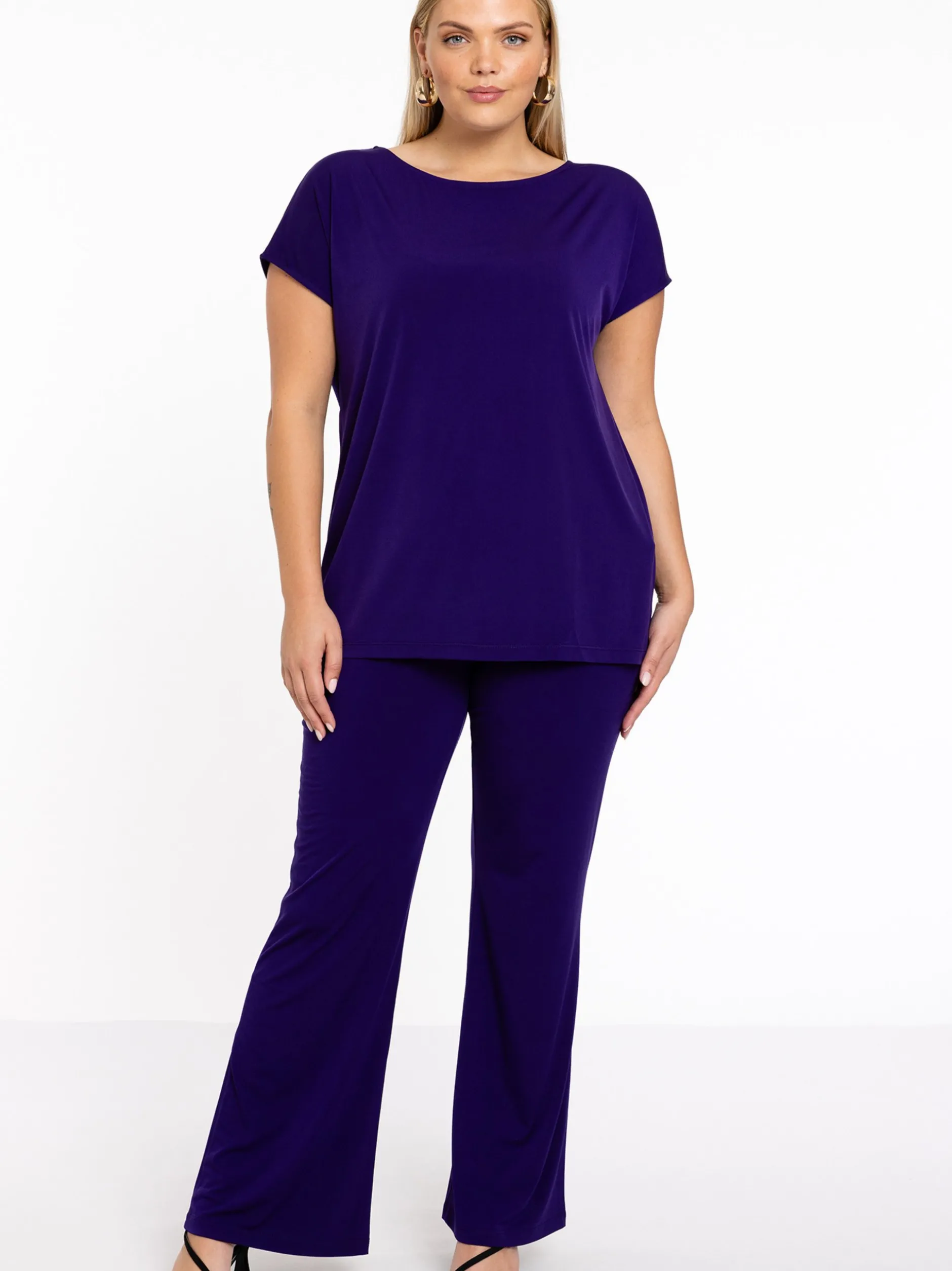 YOEK Damen Hose in lila