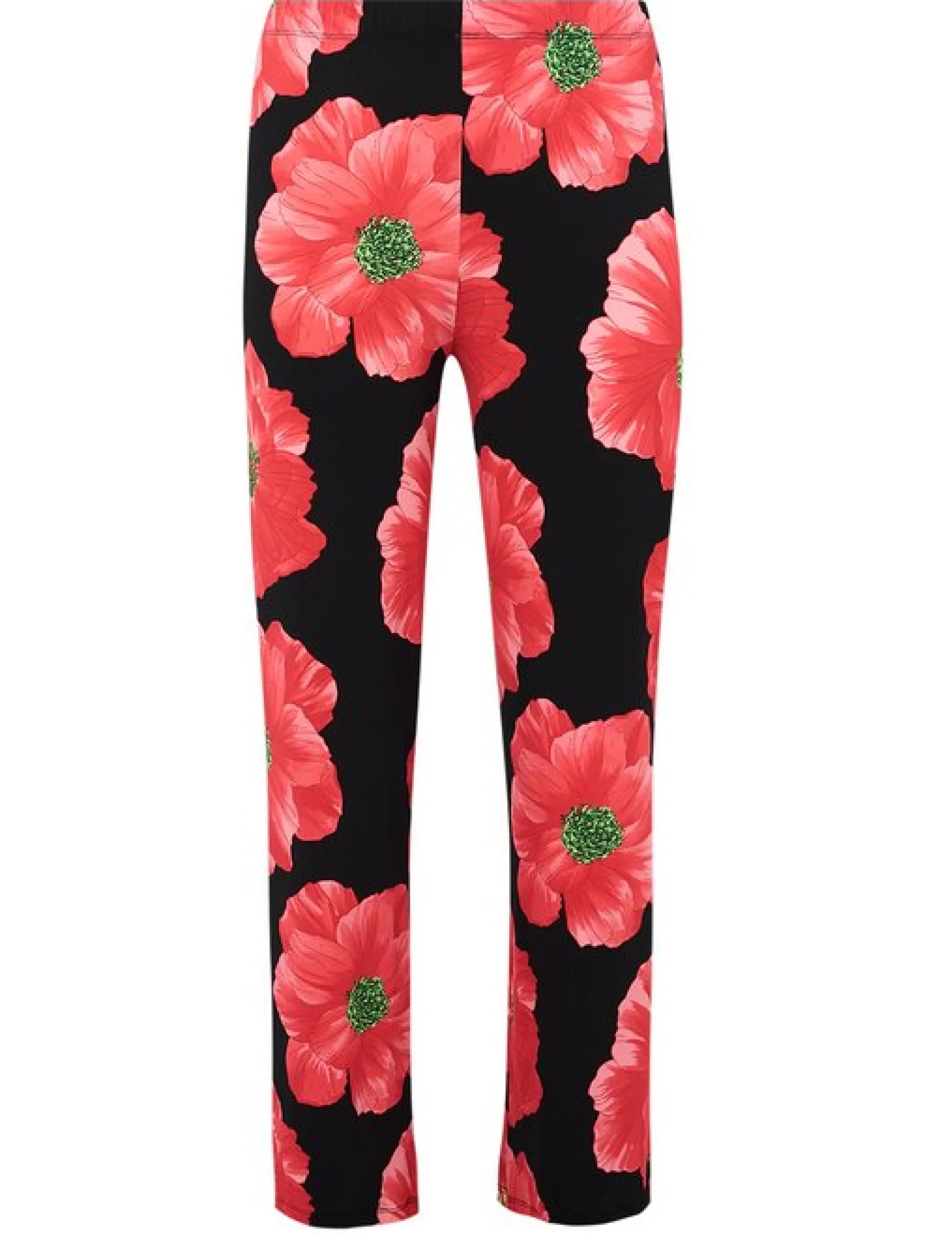YOEK Damen Hose in rot mehrfarbig