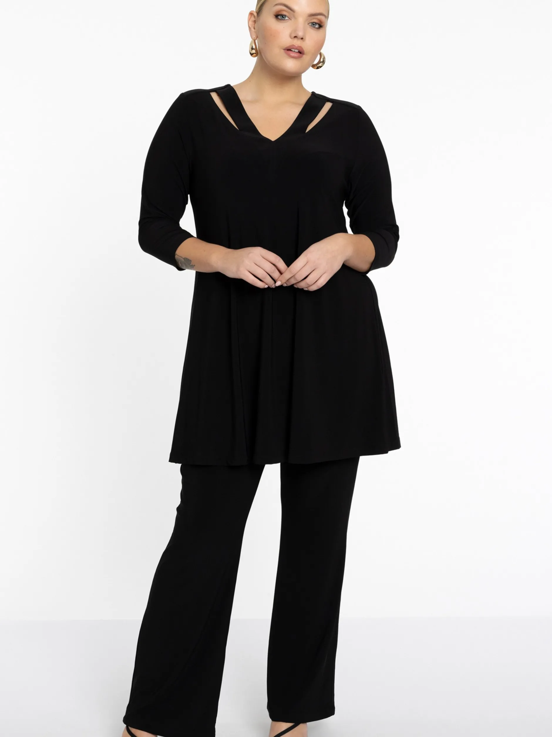 YOEK Damen Hose in schwarz