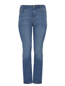 YOEK Damen Jeans in medium stone
