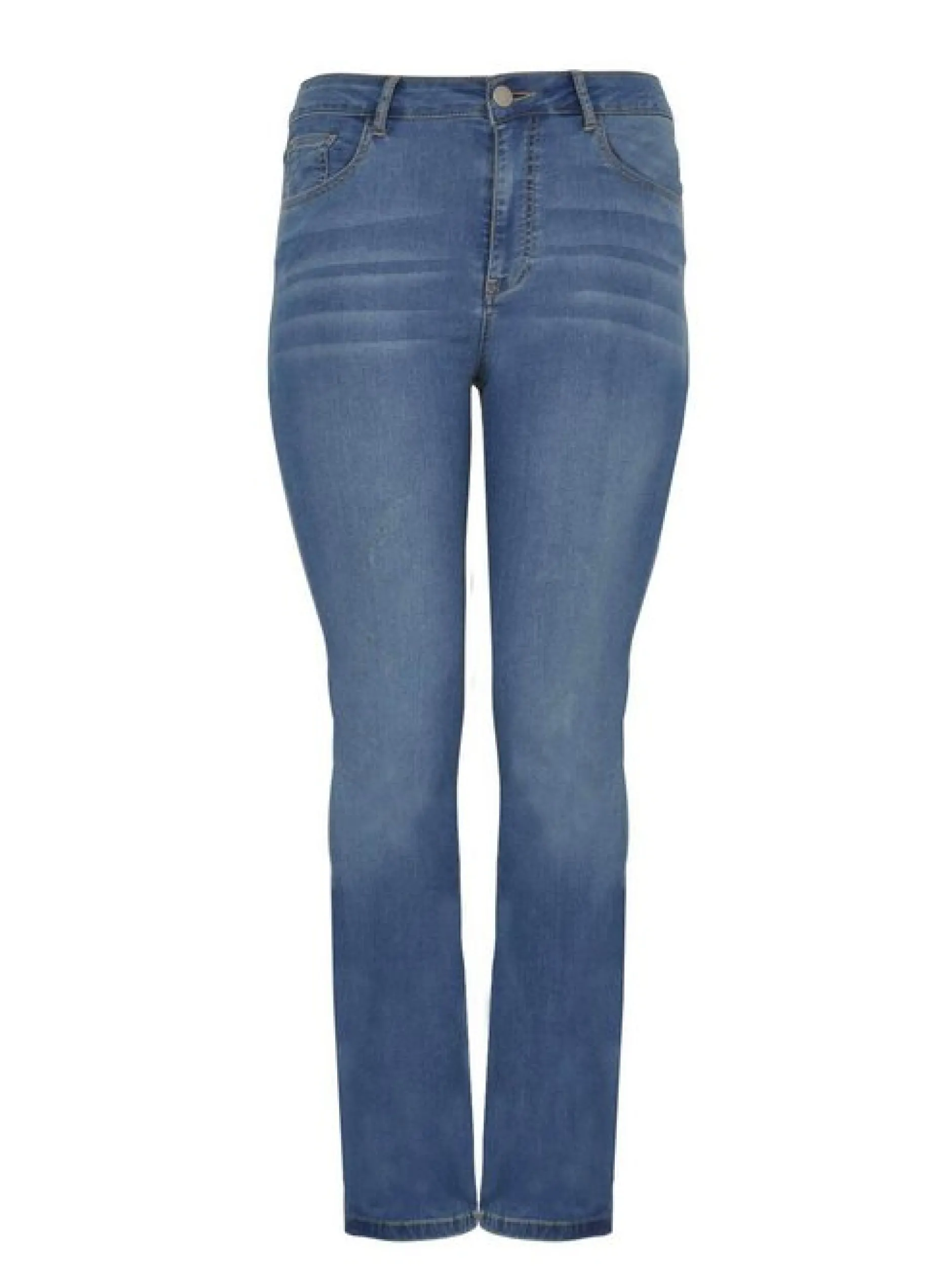 YOEK Damen Jeans in medium stone