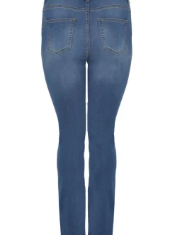YOEK Damen Jeans in medium stone