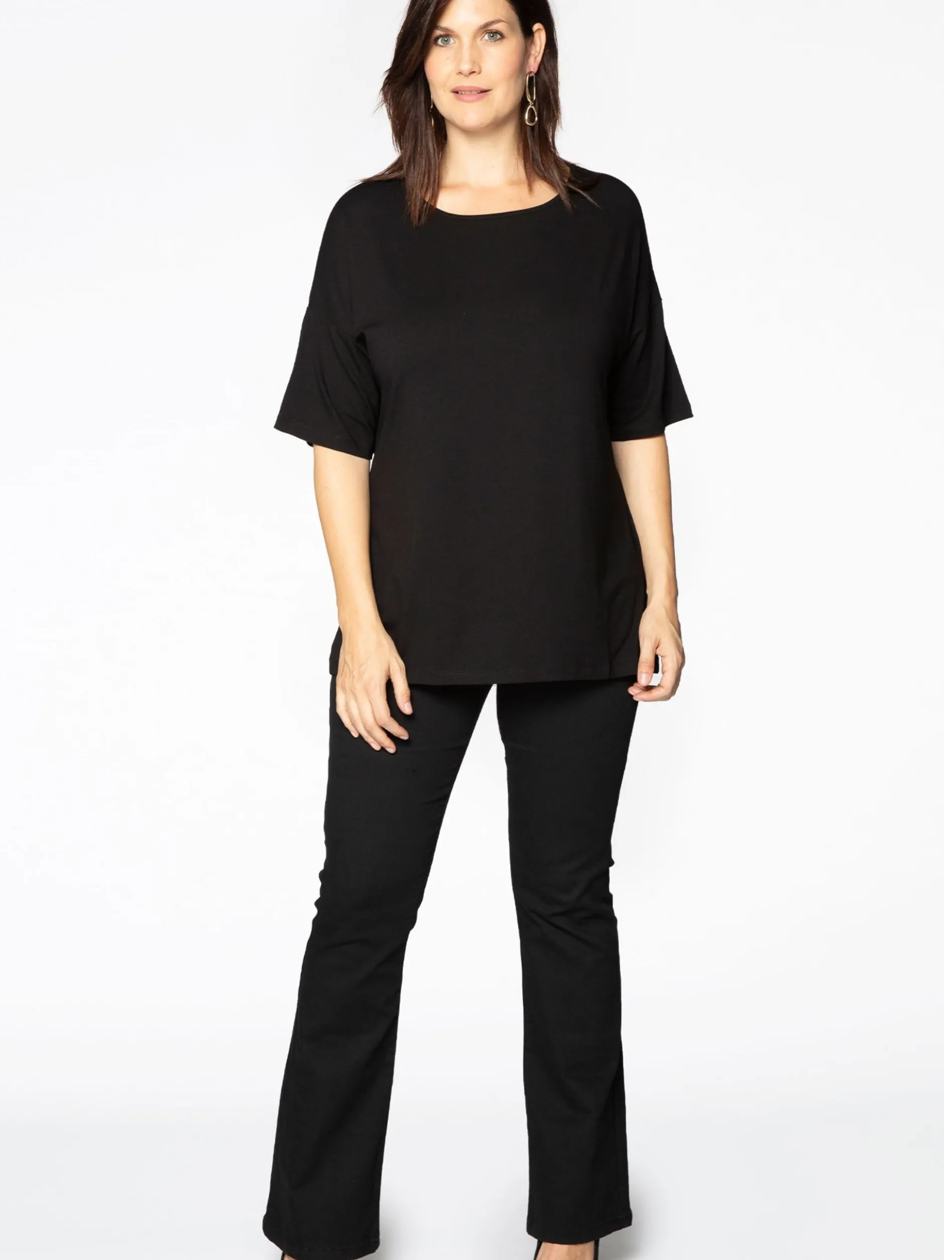 YOEK Damen Jeans in schwarz