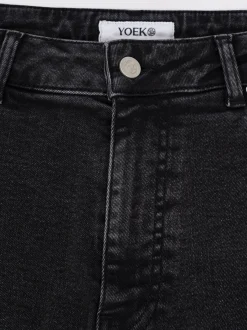 YOEK Damen Jeans in schwarz