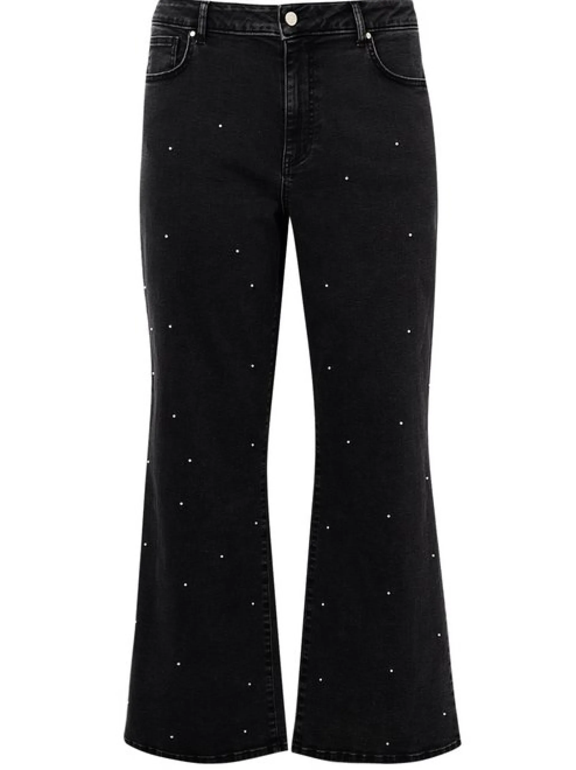 YOEK Damen Jeans in schwarz
