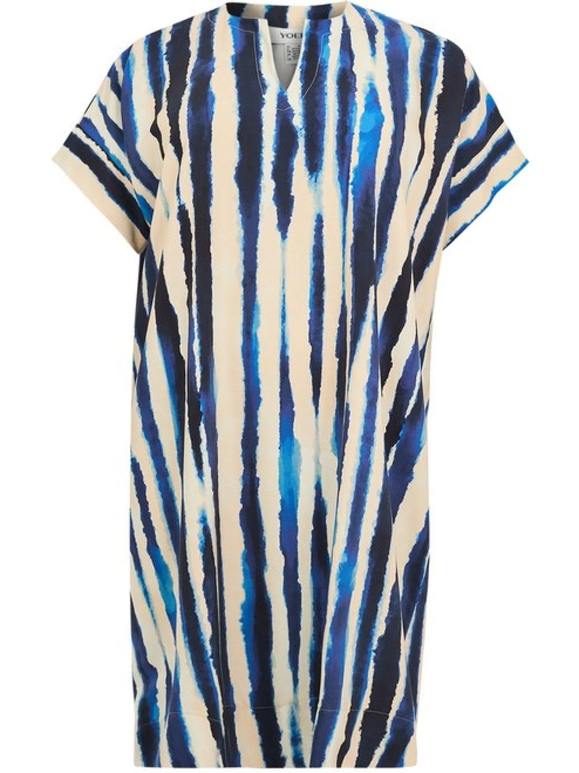 YOEK Damen Kaftan in blau beige