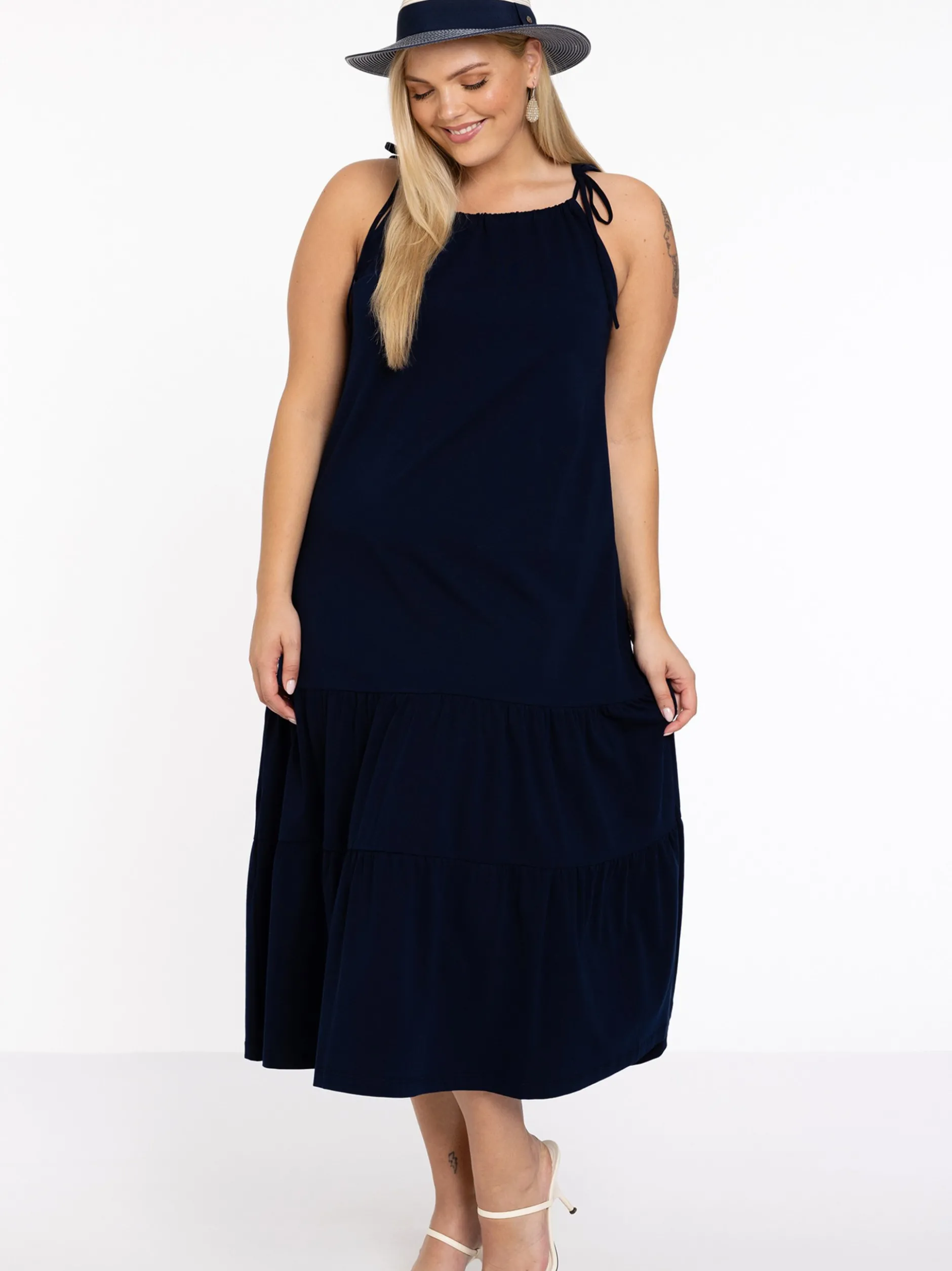 YOEK Damen Kleid in blau