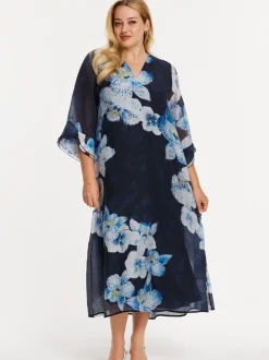 YOEK Damen Kleid in blau