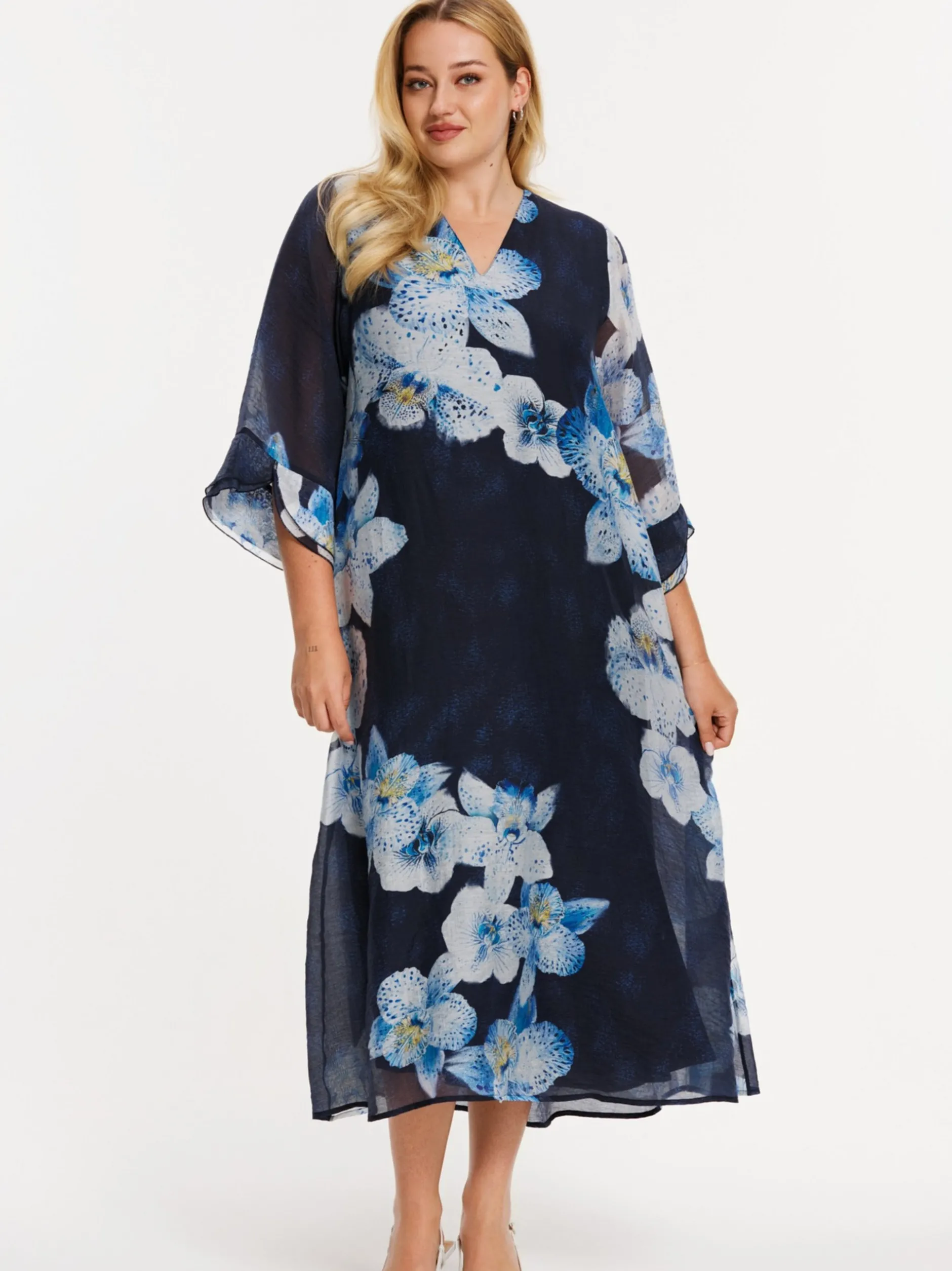 YOEK Damen Kleid in blau