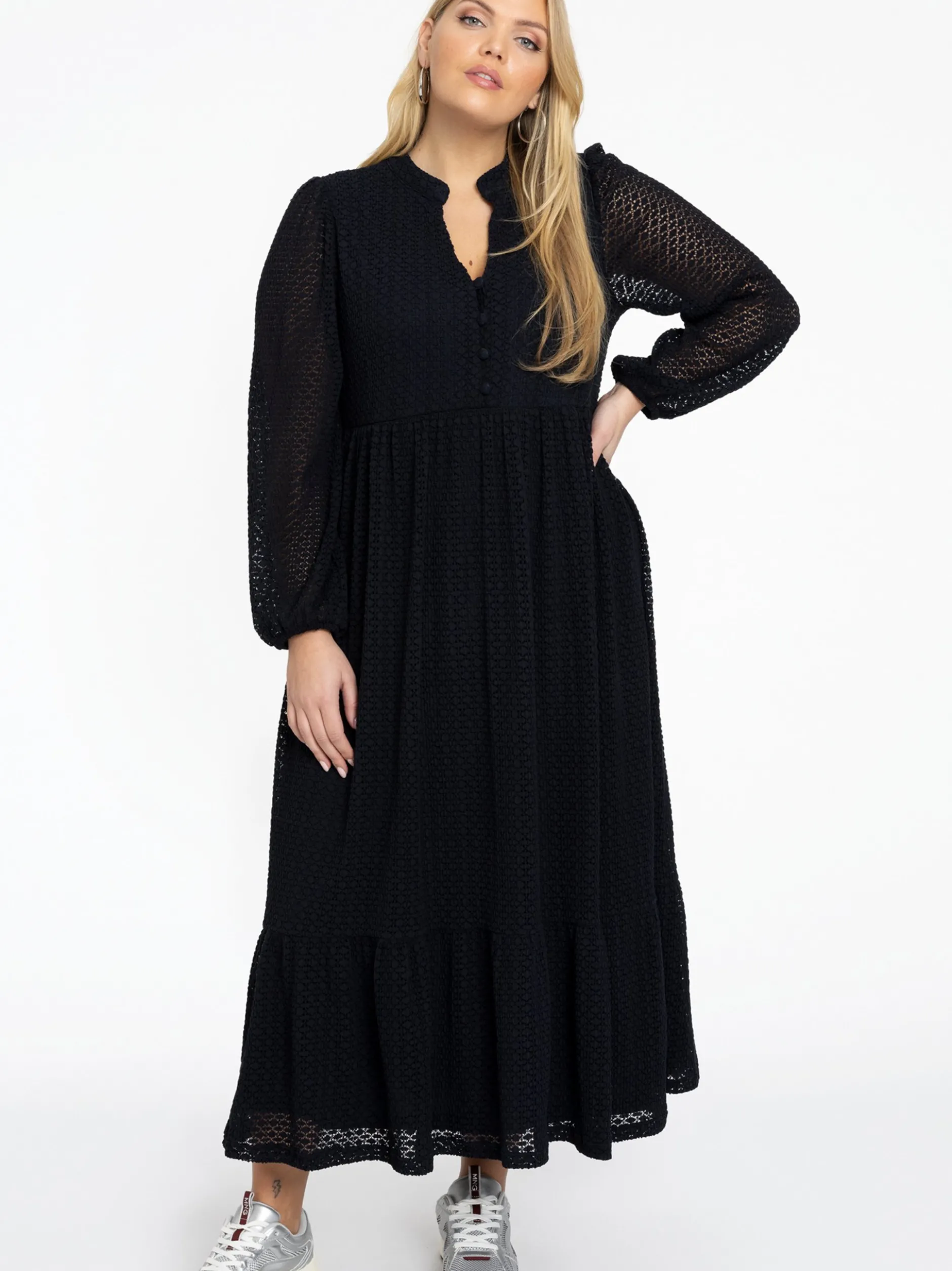 YOEK Damen Kleid in blau