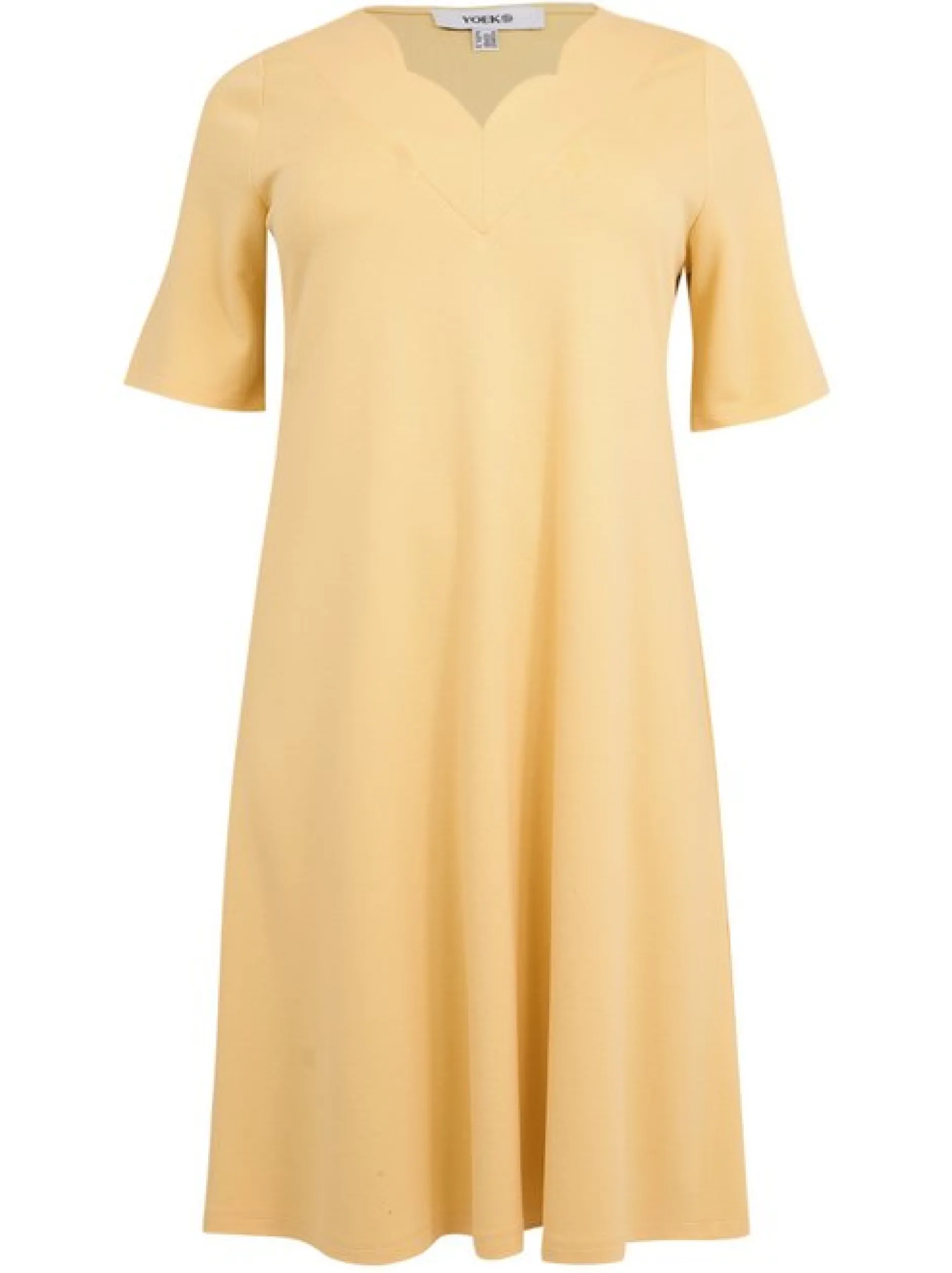 YOEK Damen Kleid in gelb