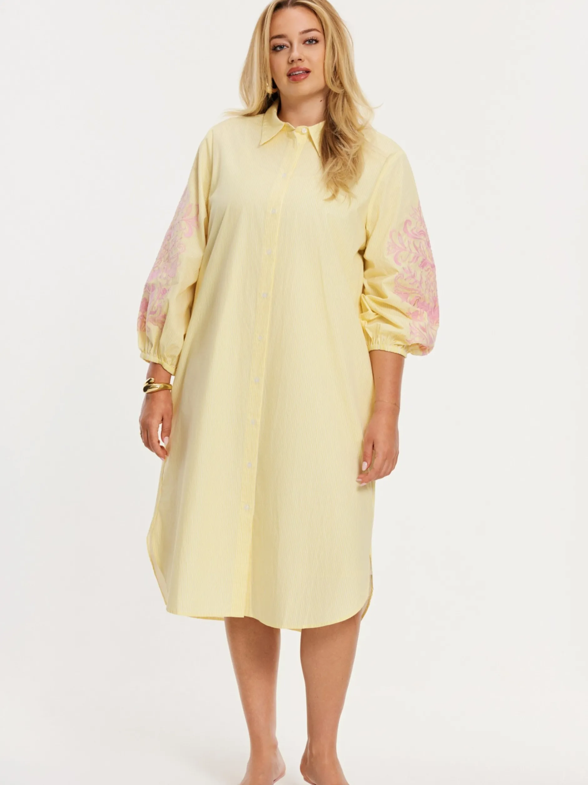 YOEK Damen Kleid in gelb