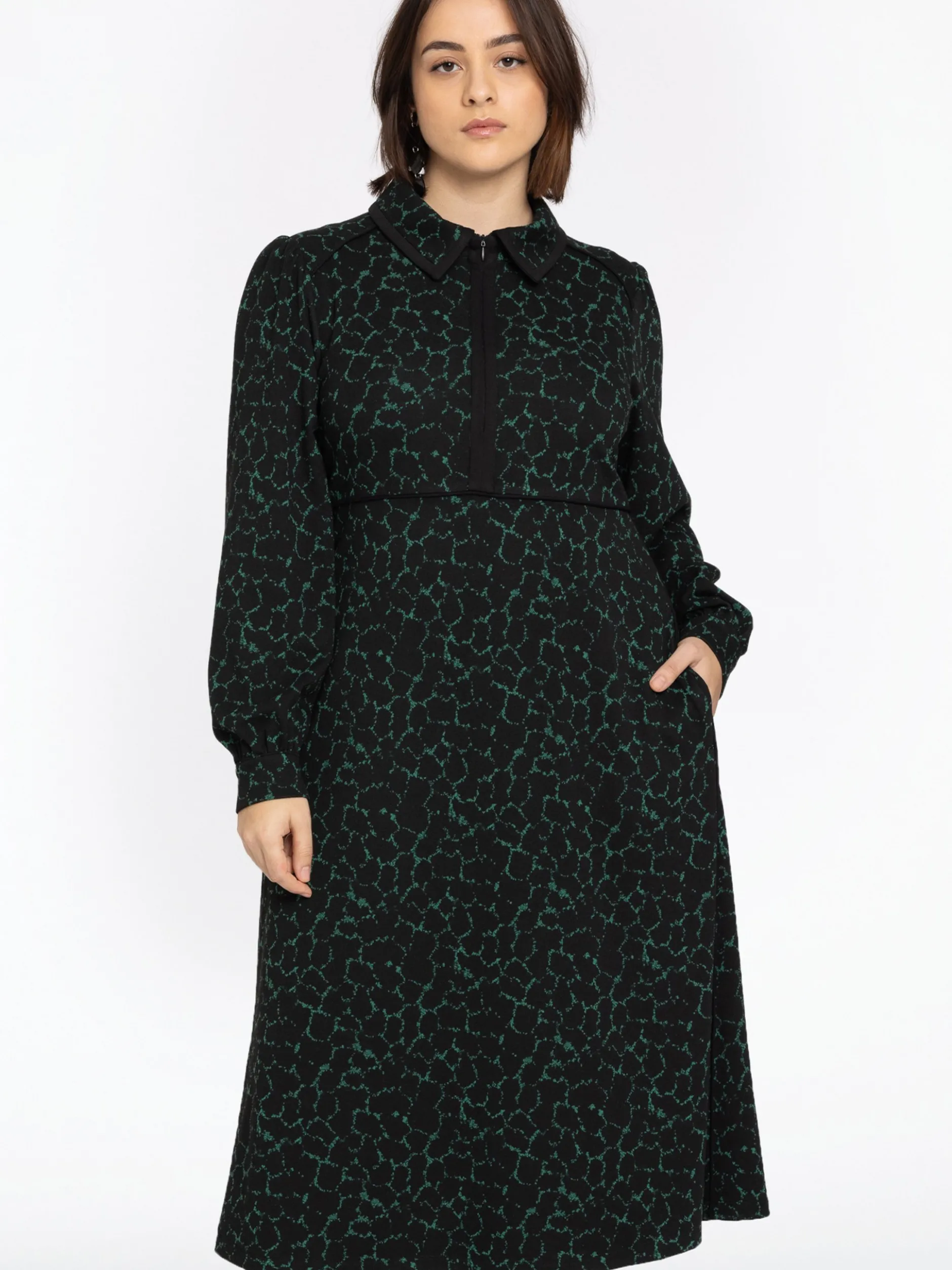 YOEK Damen Kleid in grün