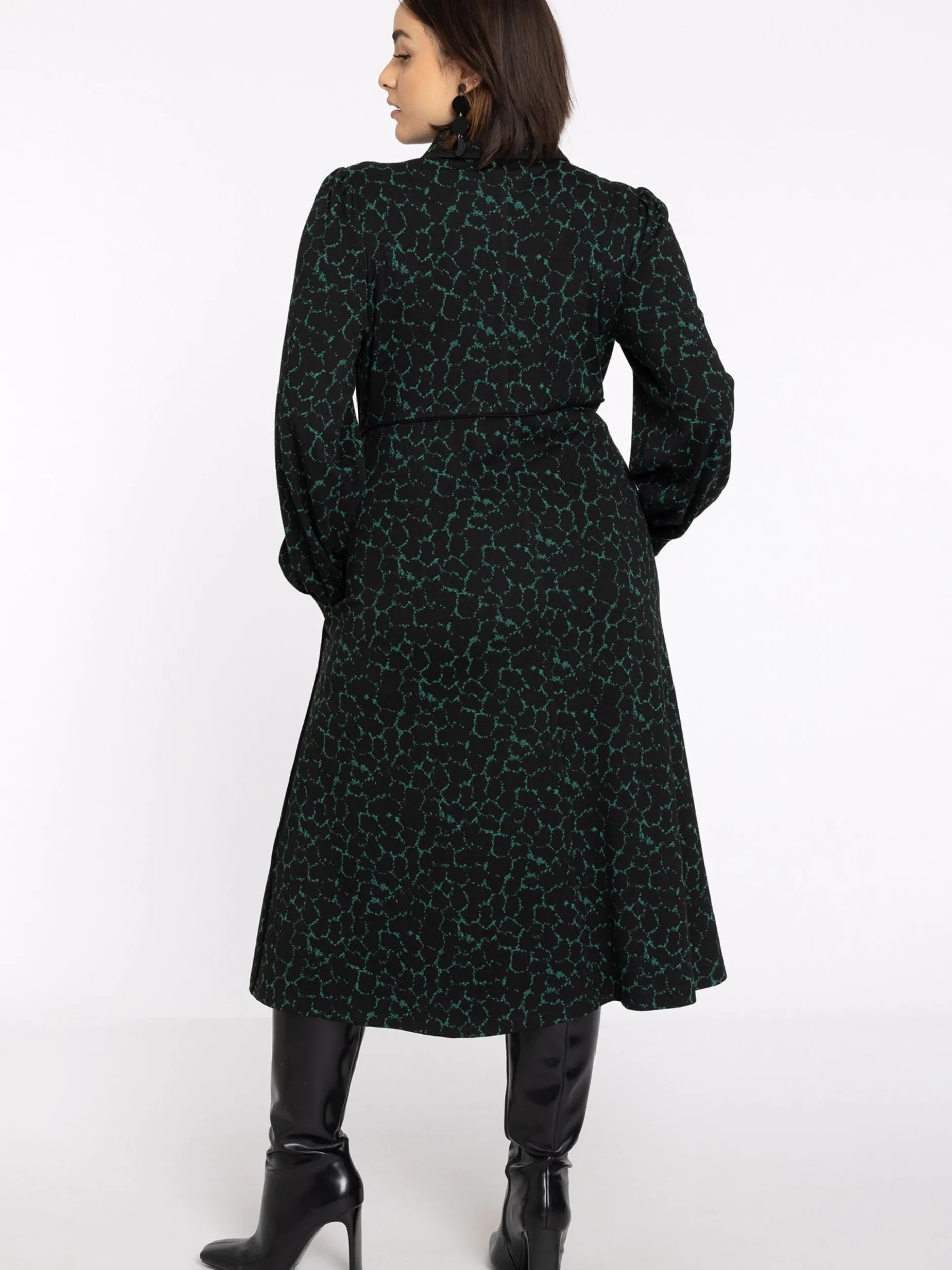 YOEK Damen Kleid in grün