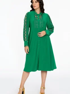 YOEK Damen Kleid in grün