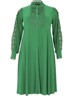 YOEK Damen Kleid in grün