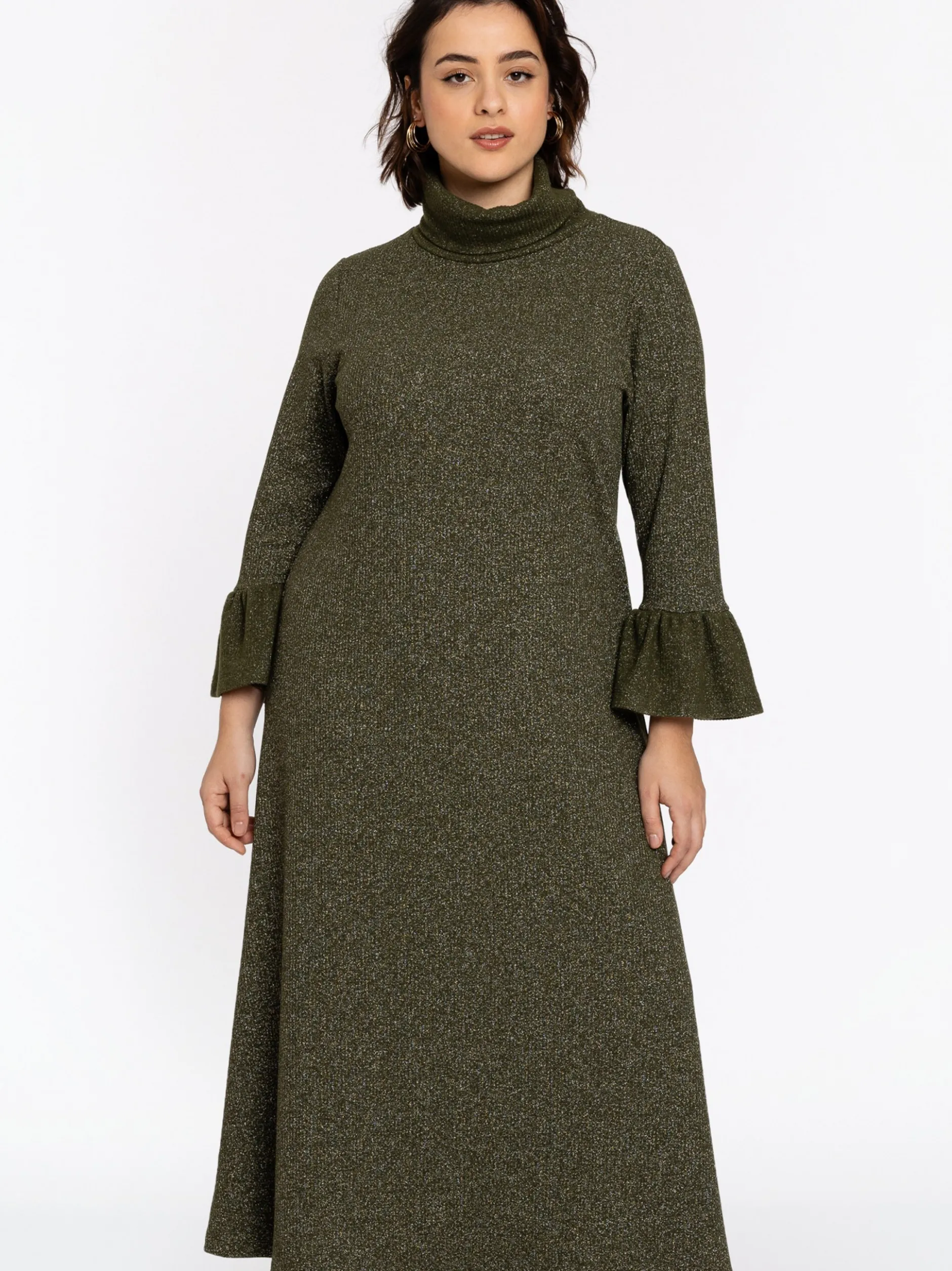 YOEK Damen Kleid in grün