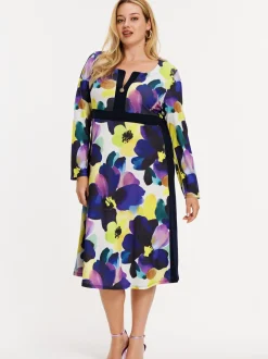 YOEK Damen Kleid in mehrfarbig