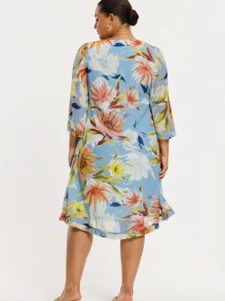 YOEK Damen Kleid in mehrfarbig