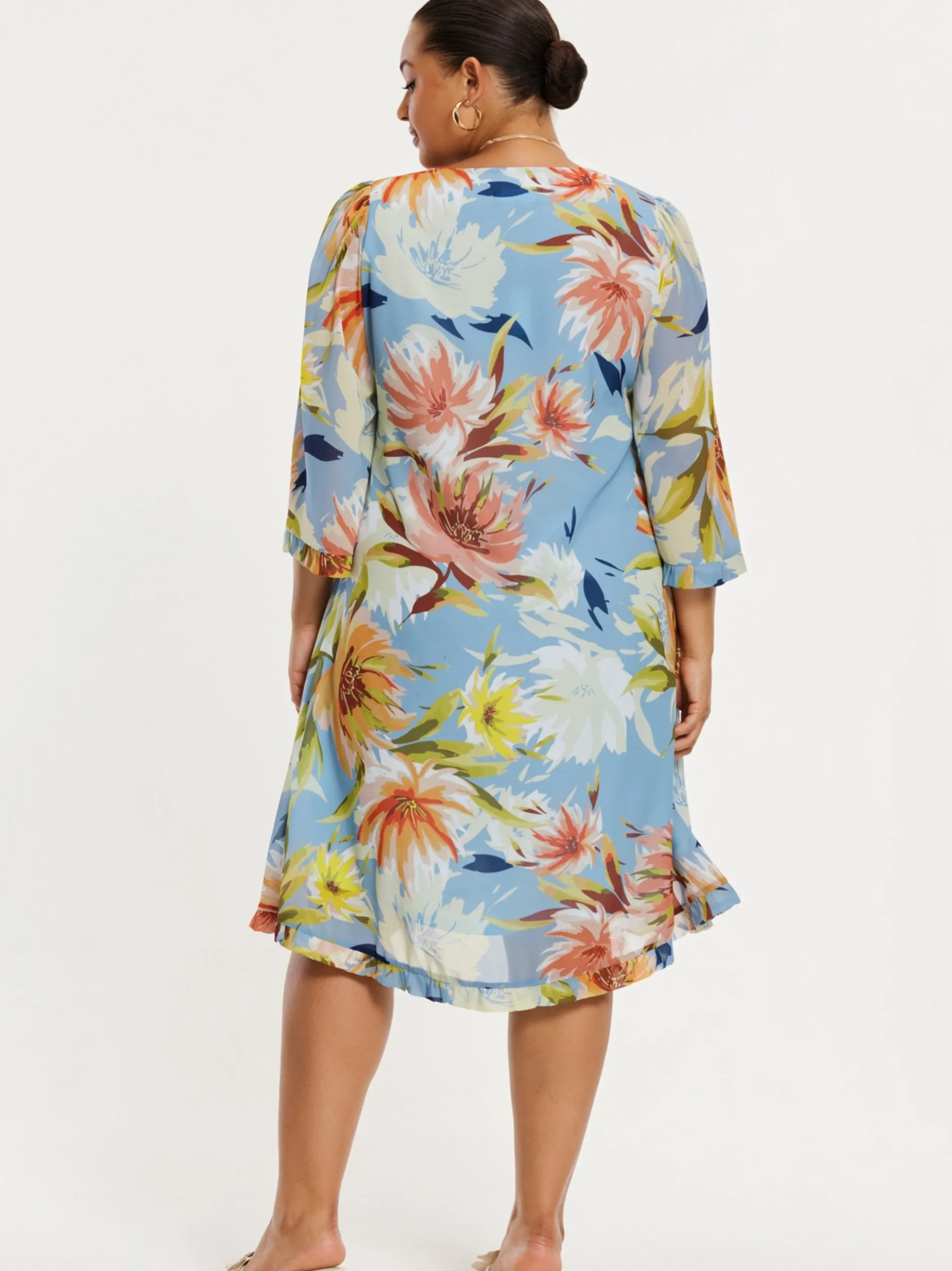 YOEK Damen Kleid in mehrfarbig