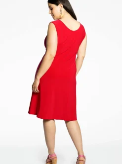 YOEK Damen Kleid in rot