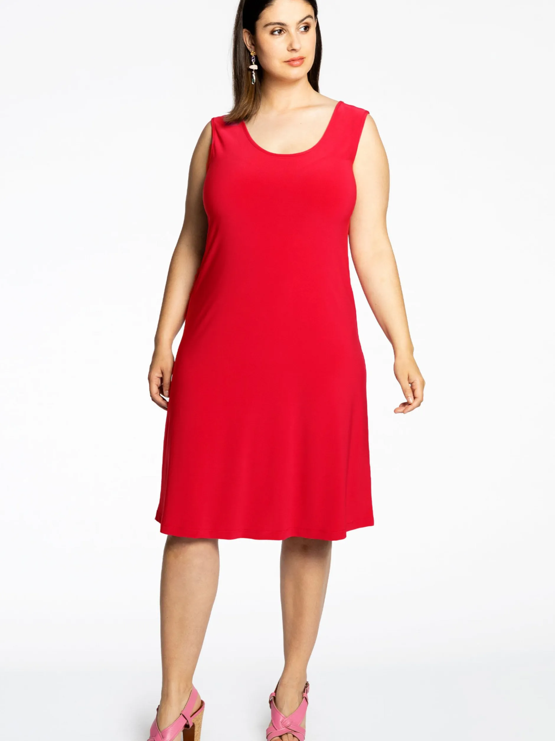 YOEK Damen Kleid in rot