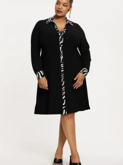 YOEK Damen Kleid in schwarz