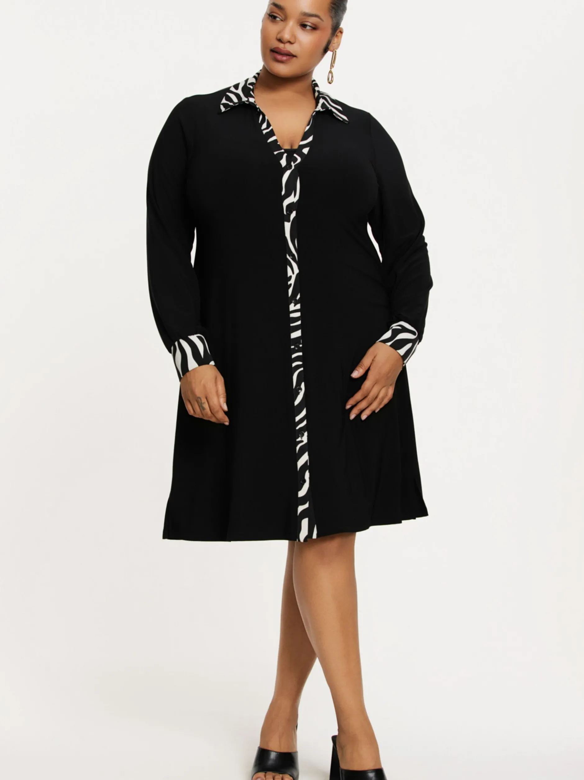 YOEK Damen Kleid in schwarz