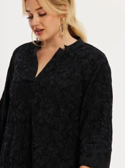 YOEK Damen Kleid in schwarz
