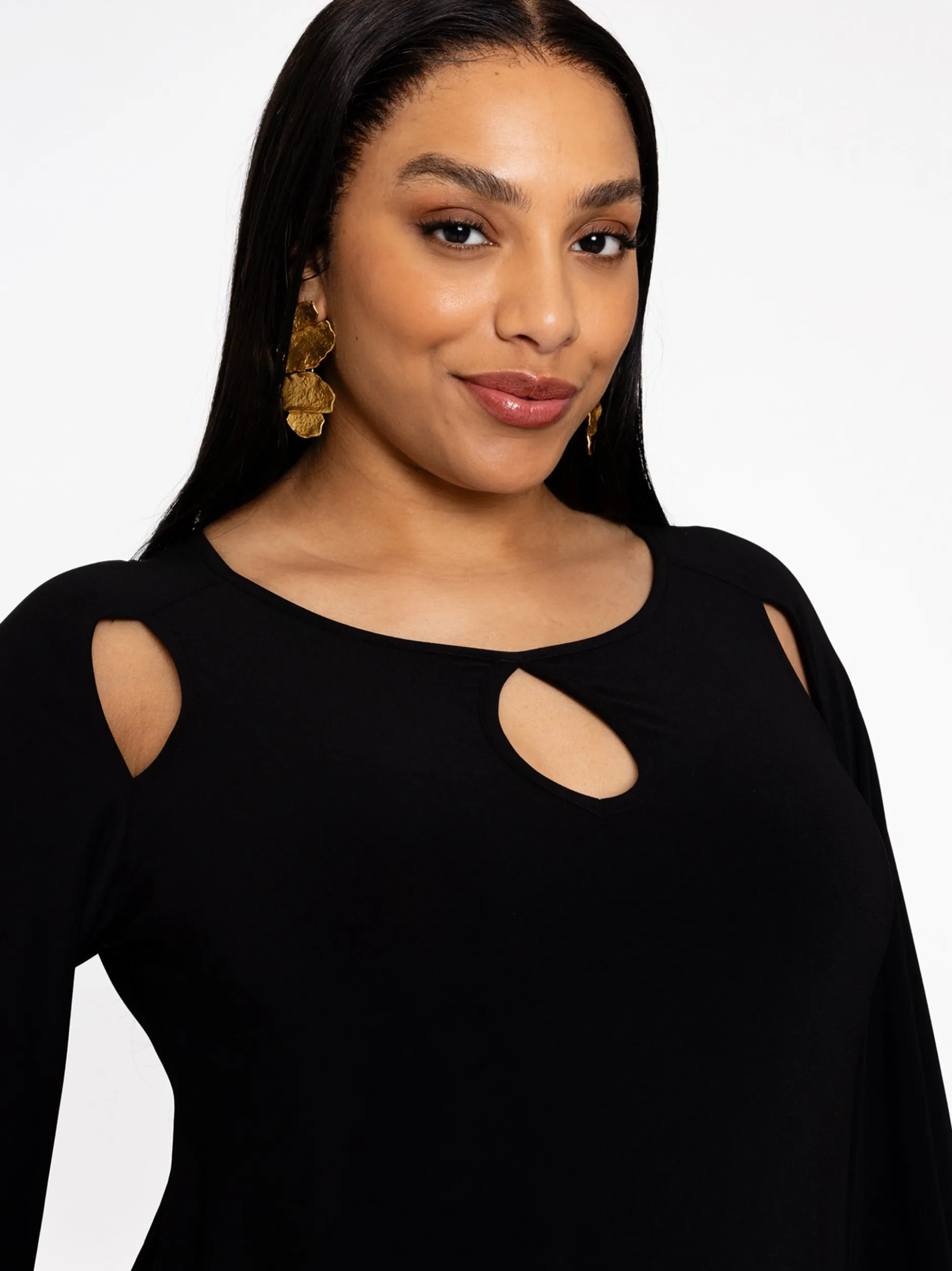 YOEK Damen Kleid in schwarz