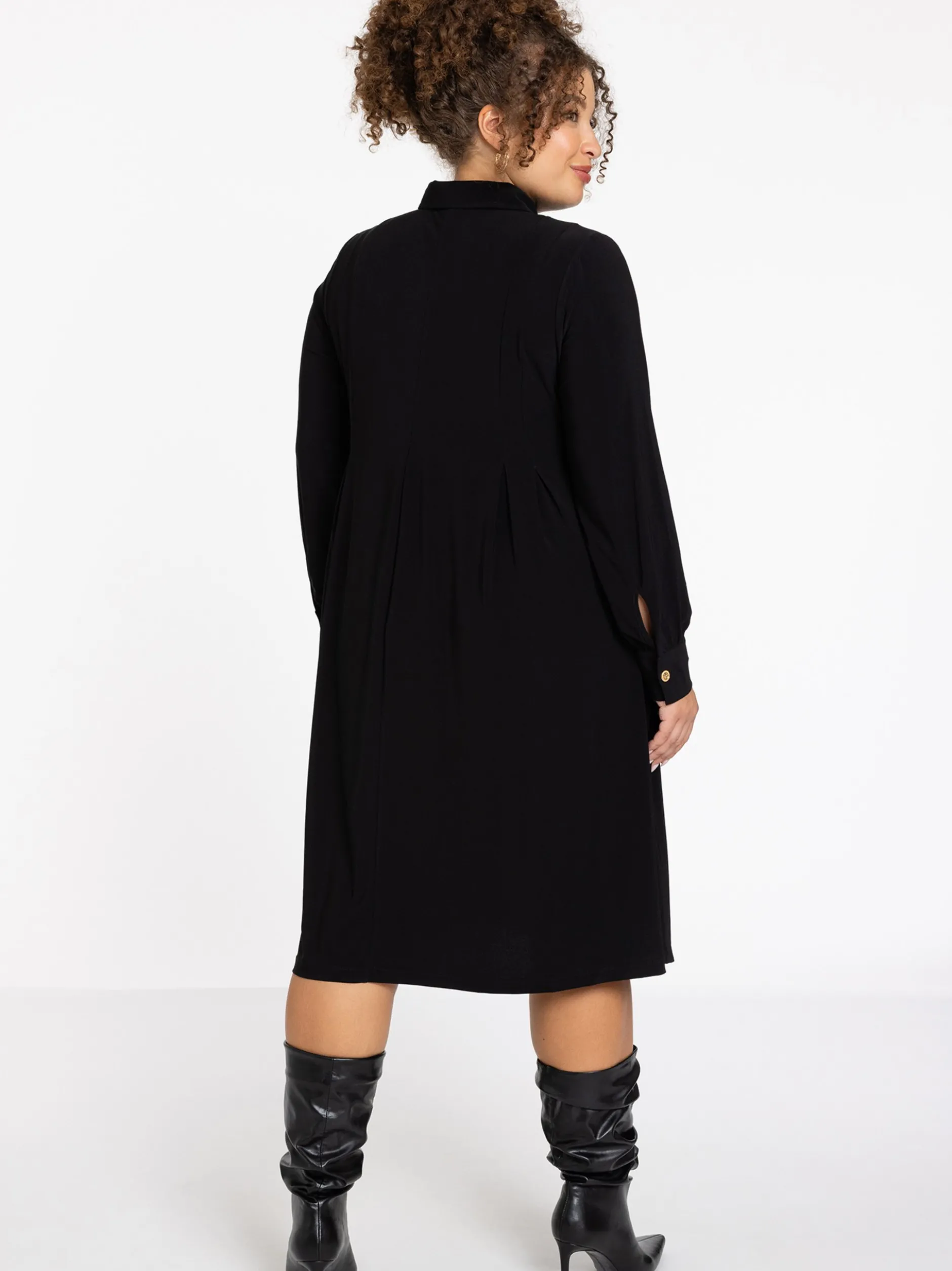 YOEK Damen Kleid in schwarz