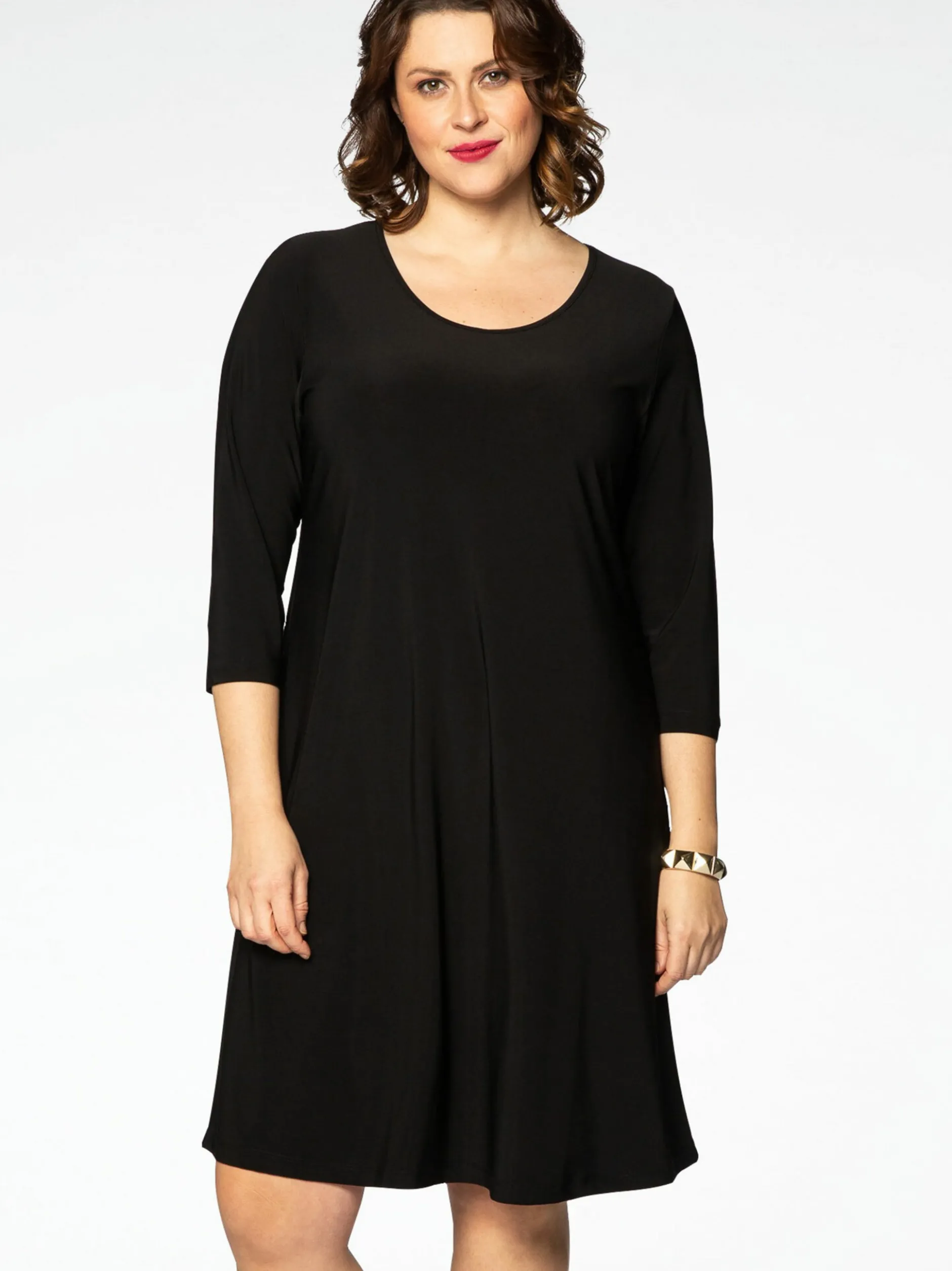 YOEK Damen Kleid in schwarz