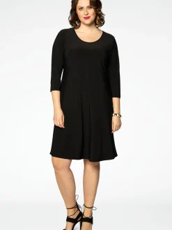 YOEK Damen Kleid in schwarz