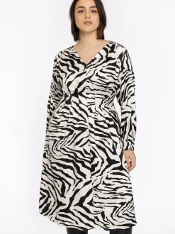 YOEK Damen Kleid in weiß schwarz