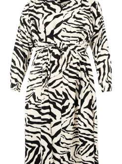 YOEK Damen Kleid in weiß schwarz