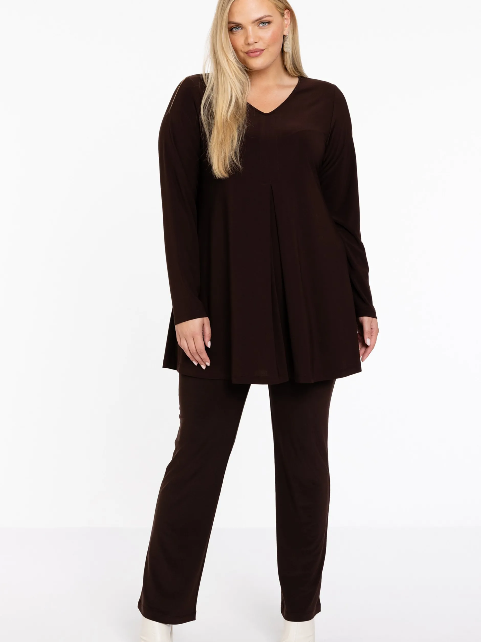 YOEK Damen Leggings in braun