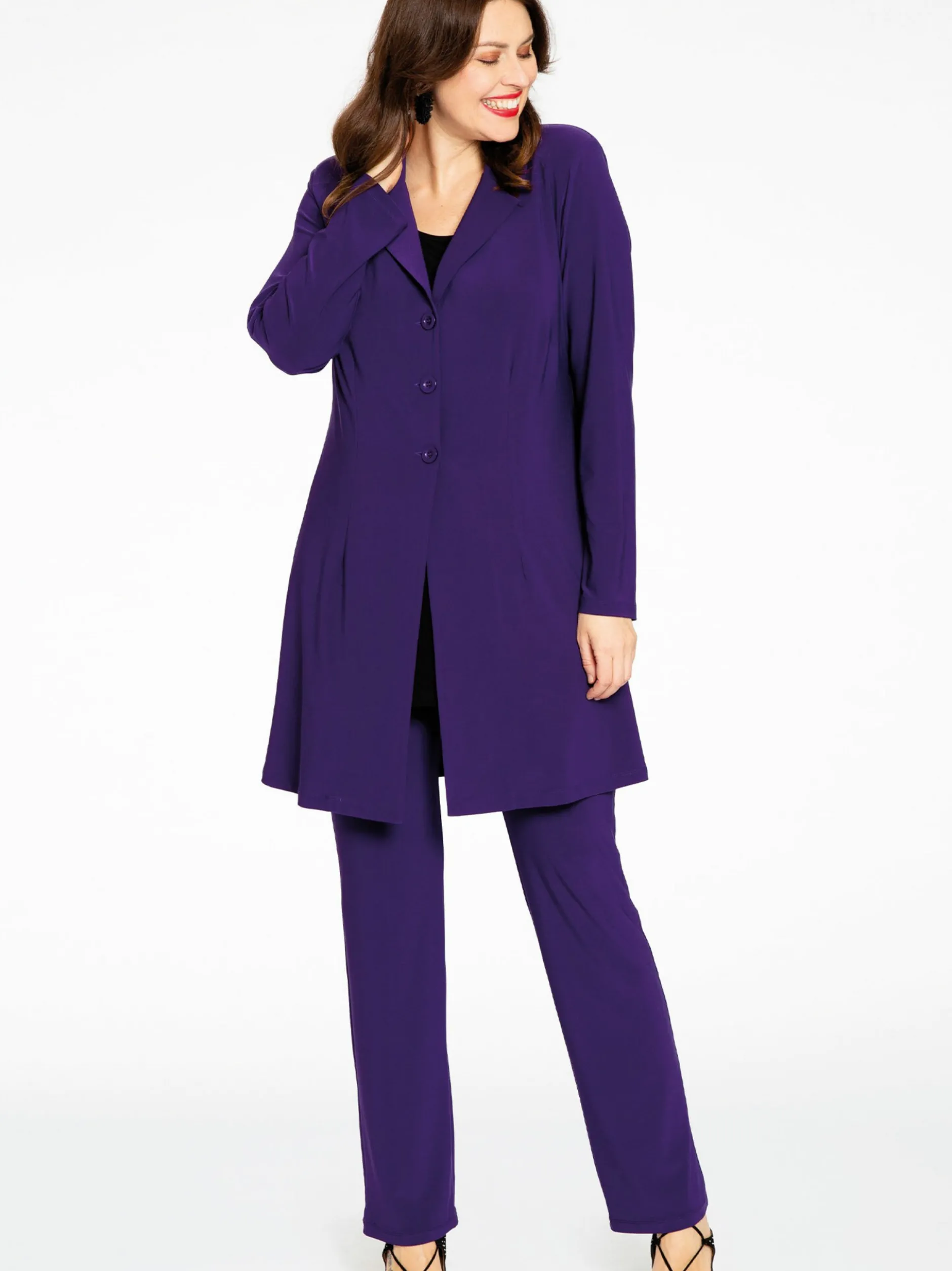 YOEK Damen Leggings in lila