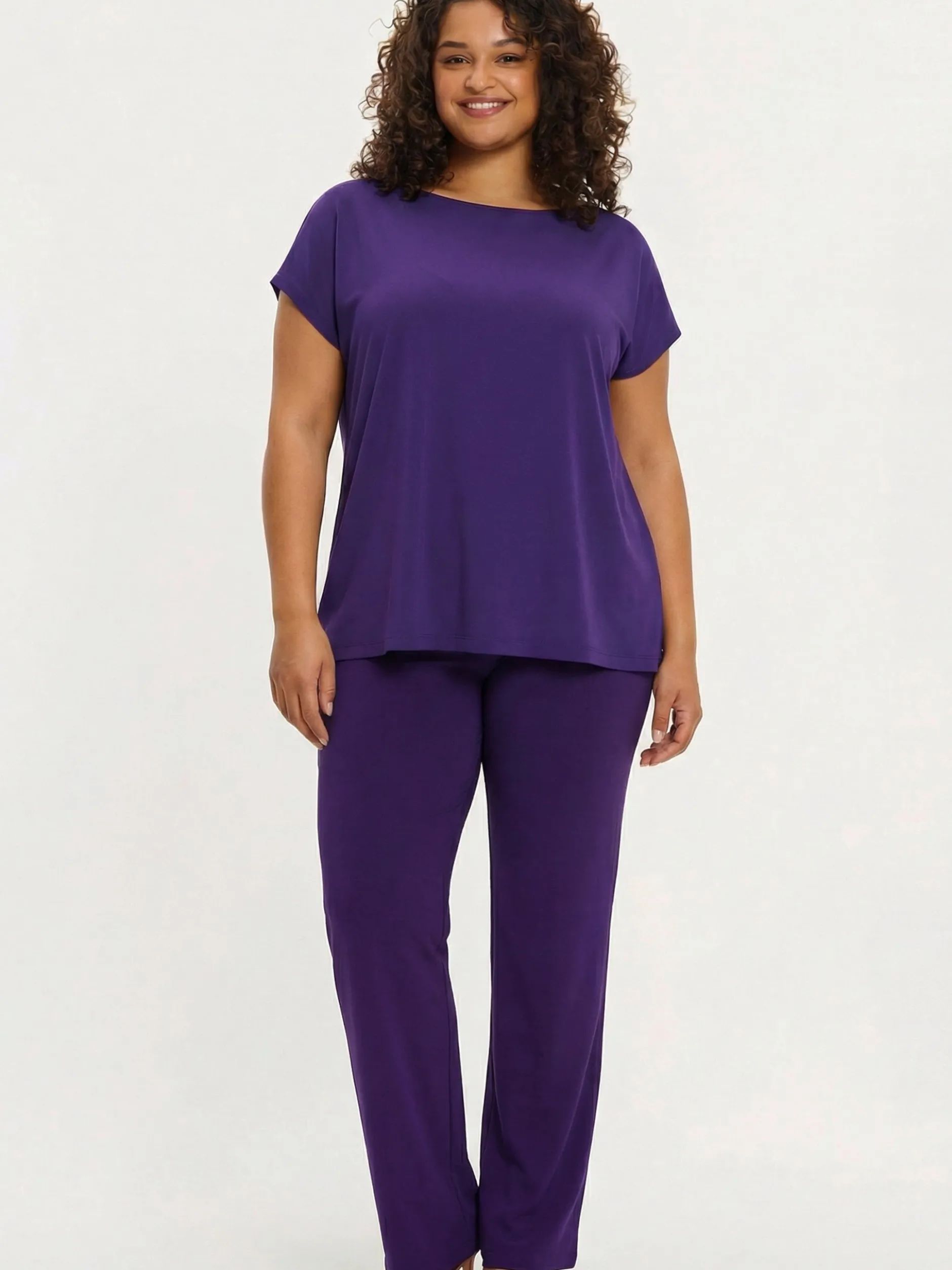 YOEK Damen Leggings in lila