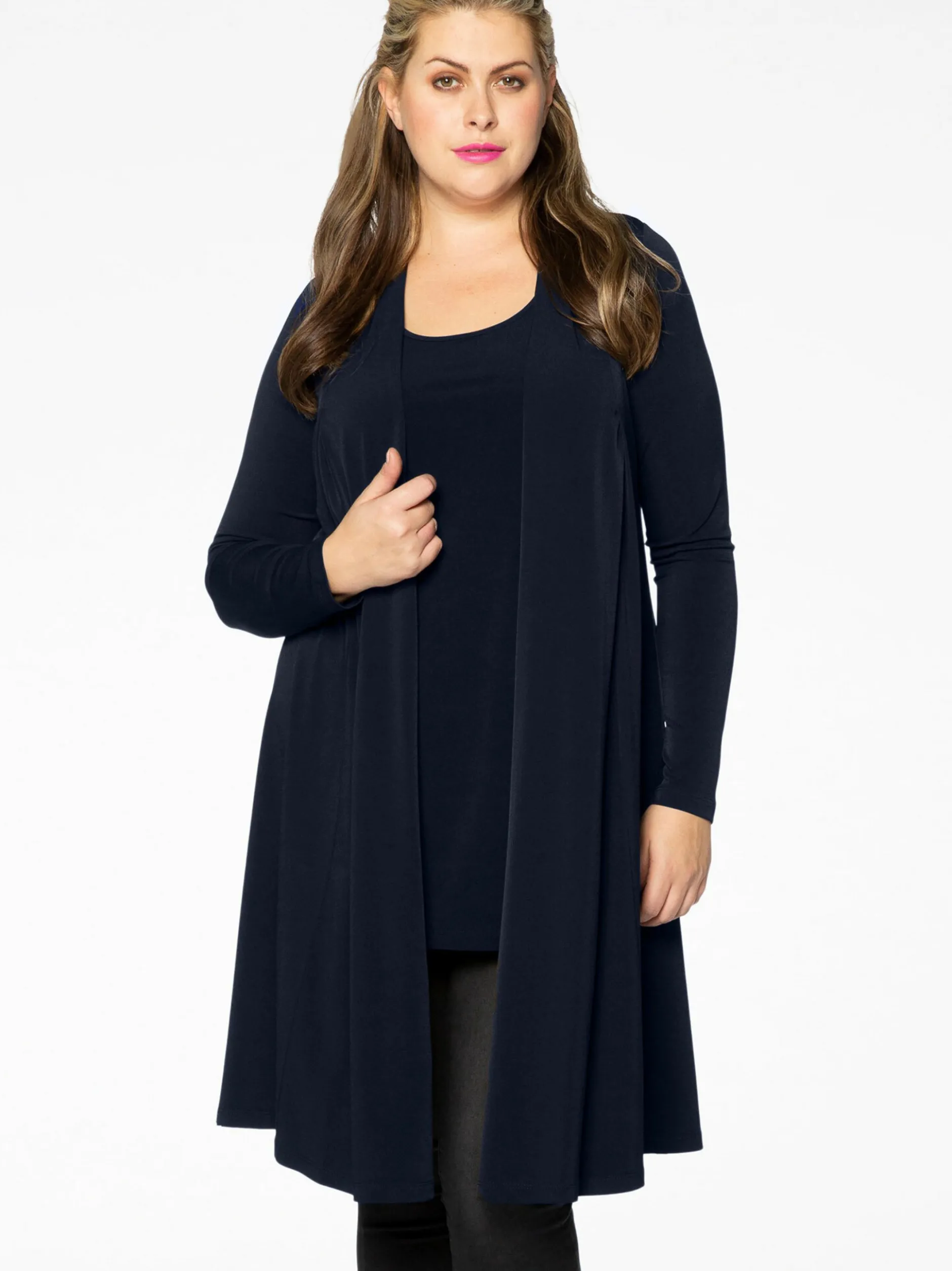 YOEK Damen Strickjacke in blau