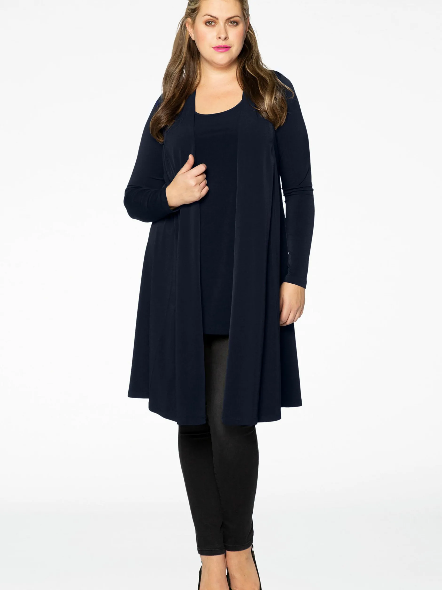 YOEK Damen Strickjacke in blau