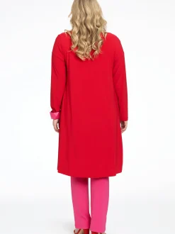 YOEK Damen Strickjacke in rot