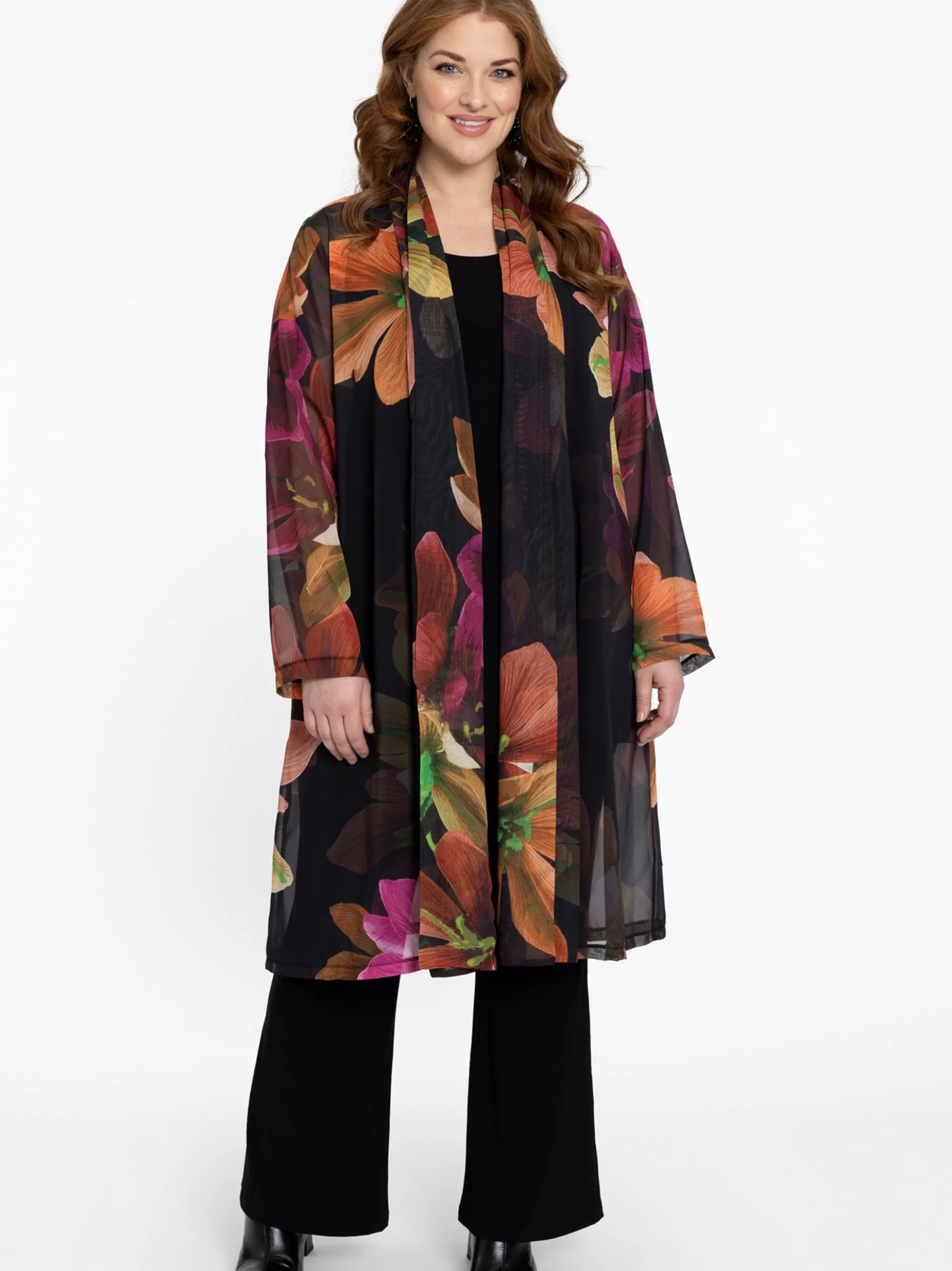 YOEK Damen Strickjacke in schwarz