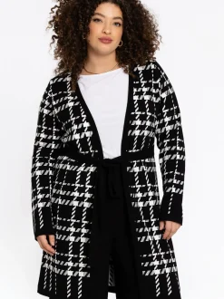 YOEK Damen Strickjacke in schwarz
